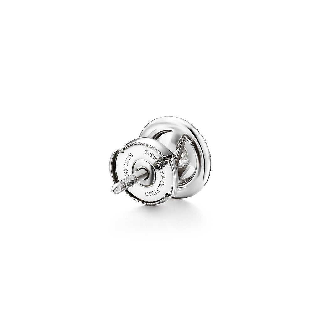 18K Tiffany Soleste Diamonds White Gold Earrings