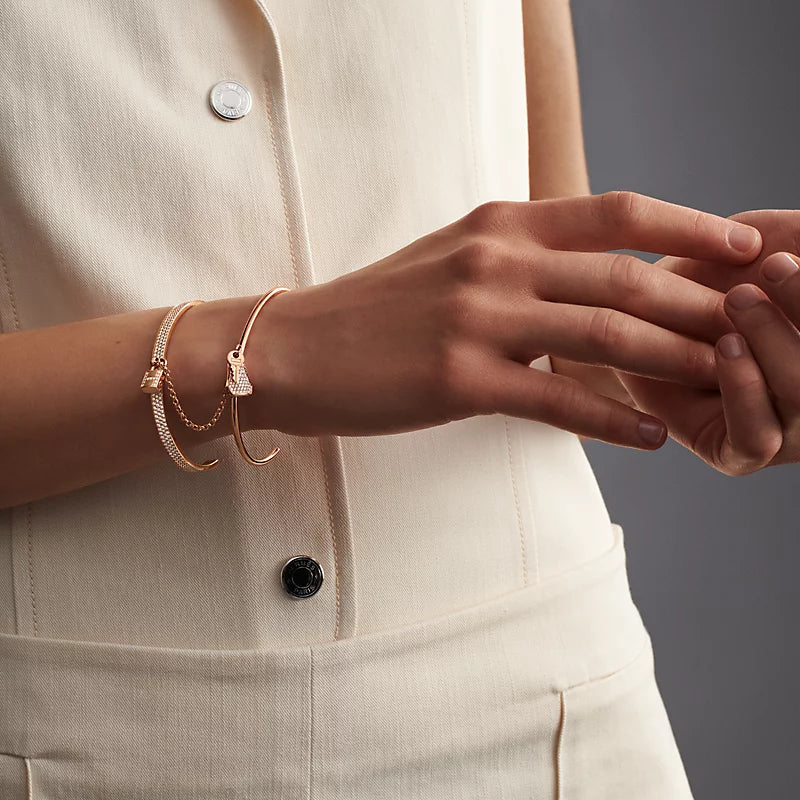 18K Kelly Hermes Cadenas Bracelet