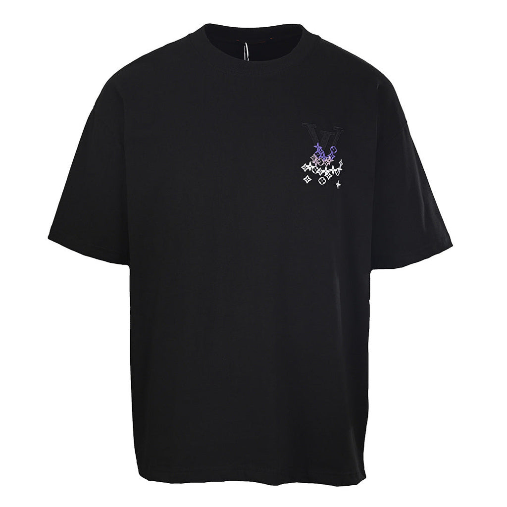 Louis Vuitton Gradient Shoulder-Letter Short-Sleeve T-Shirt