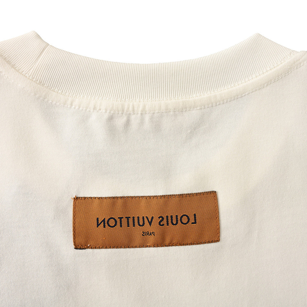 Louis Vuitton Gradient Shoulder-Letter Short-Sleeve T-Shirt