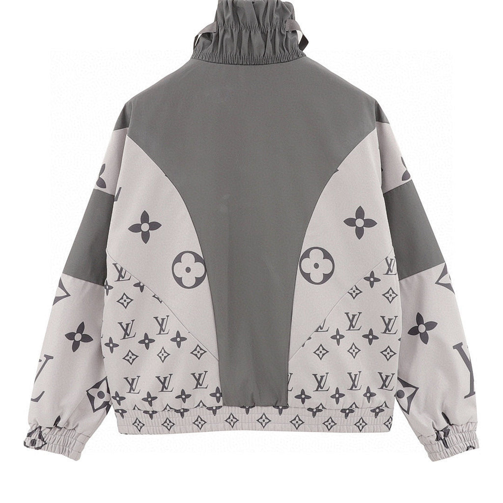 Louis Vuitton Monogram Patchwork Full-Print Trench Coat-Style Zip Jacket