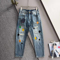 Louis Vuitton Logo-Embroidered Jeans